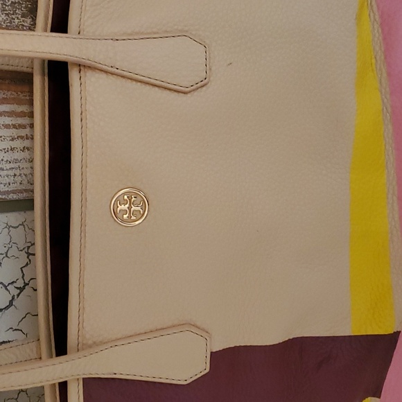 Tory Burch Large Tote multi color stripe shoulder bag - Picture 2 of 7